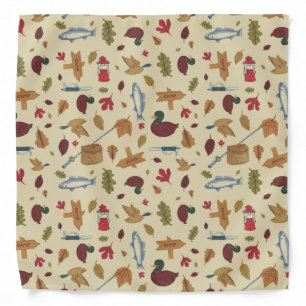 Camping Pattern Bandana