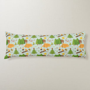 Camping Pattern Body Pillow