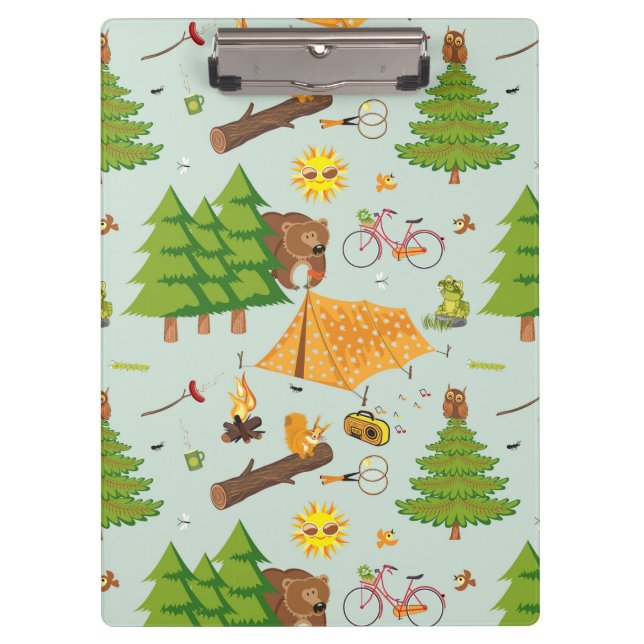 Camping Pattern Clipboard (Front)