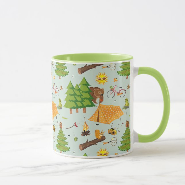 Camping Pattern Mug (Right)