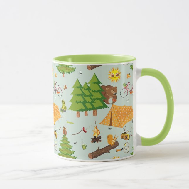 Camping Pattern Mug (Right)