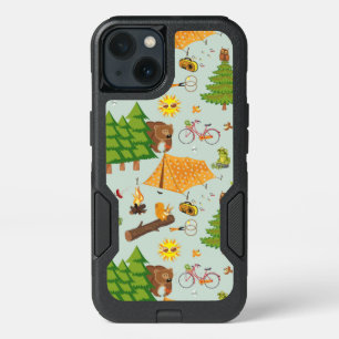 Camping Pattern iPhone 13 Case