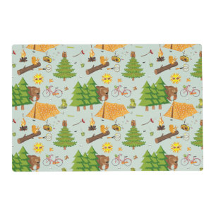 Camping Pattern Placemat