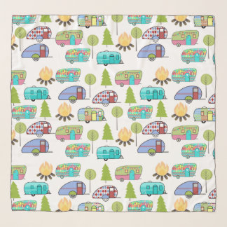 Camping Pattern Scarfs Scarf