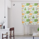 Camping Pattern Sheer Curtains