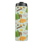 Camping Pattern Thermal Tumbler