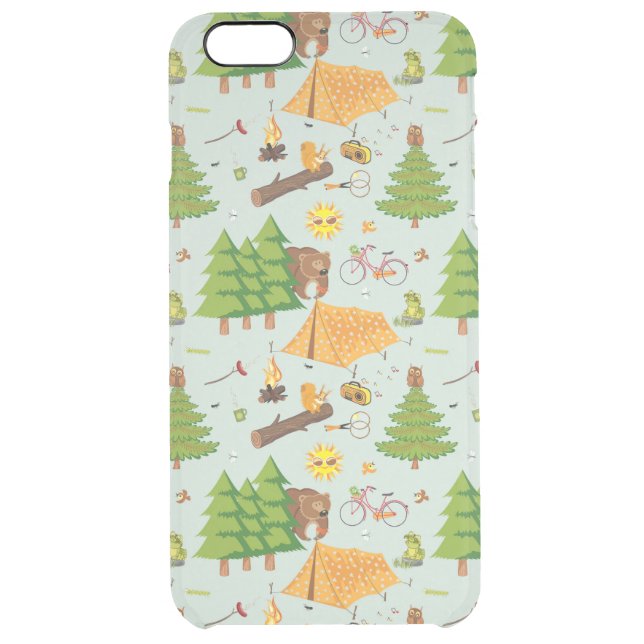 Camping Pattern Uncommon iPhone Case (Back)