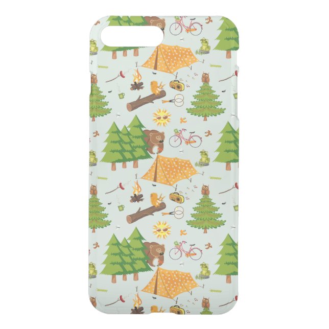 Camping Pattern Uncommon iPhone Case (Back)