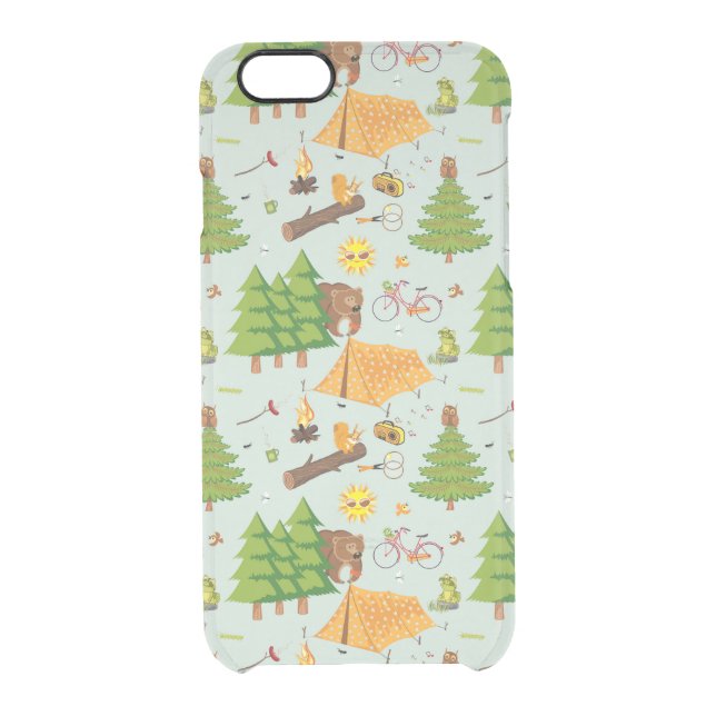 Camping Pattern Uncommon iPhone Case (Back)