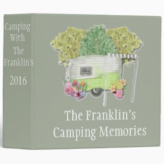 Camping Photo Album 3 Ring Binder