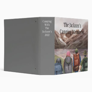 Camping Photo Album 3 Ring Binder