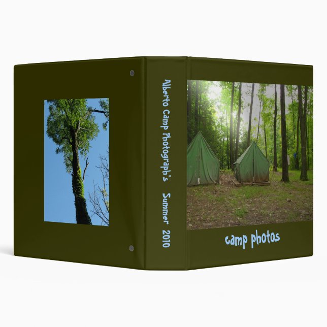 Camping Photo Album Binder (Background)