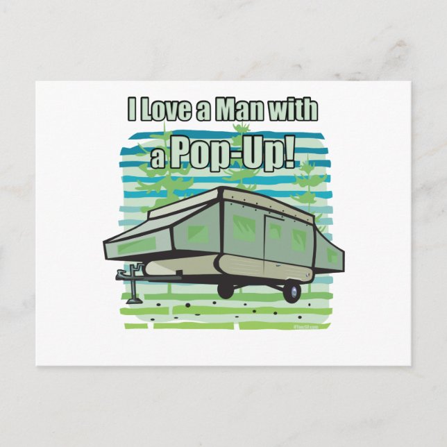 Camping PopUp Postcard (Front)