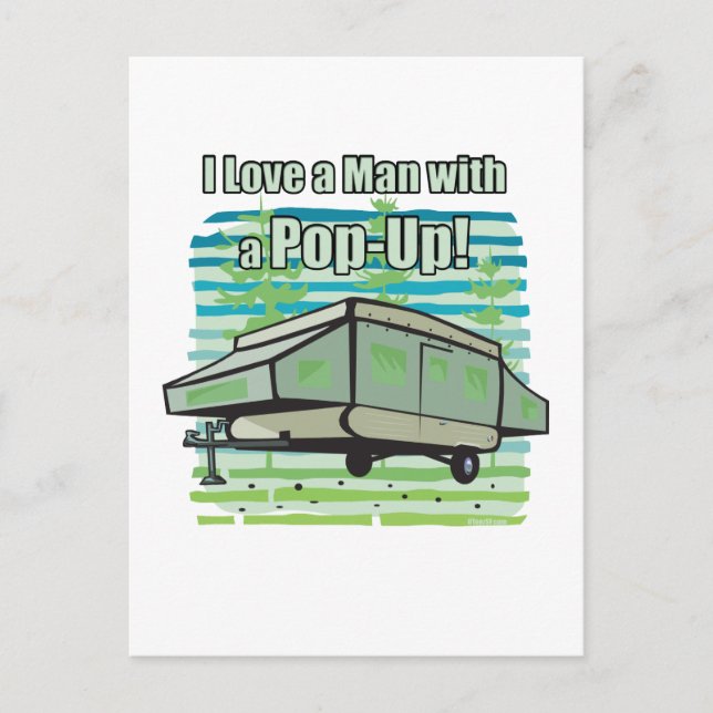 Camping PopUp Postcard (Front)