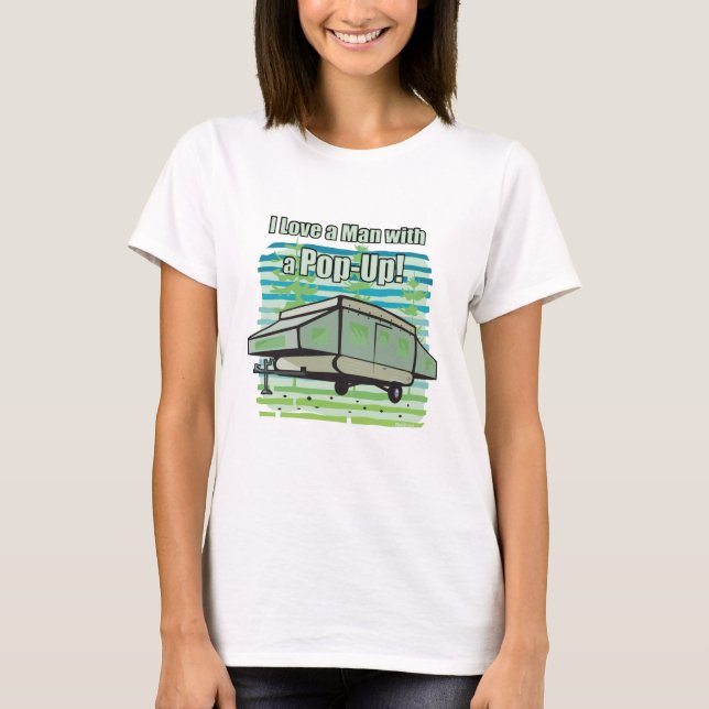 Camping PopUp T-Shirt (Front)