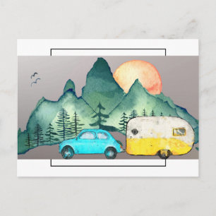 Camping Postcard