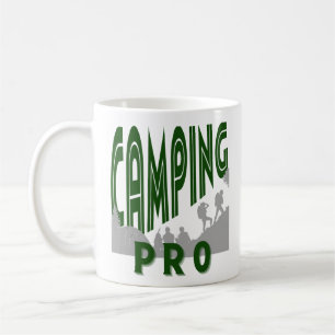 Camping pro print  for him - professional camper  coffee mug