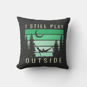 Camping Quote Vacation Throw Pillow
