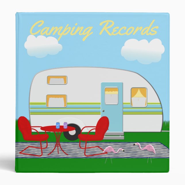 Camping Records 3 Ring Binder (Front)