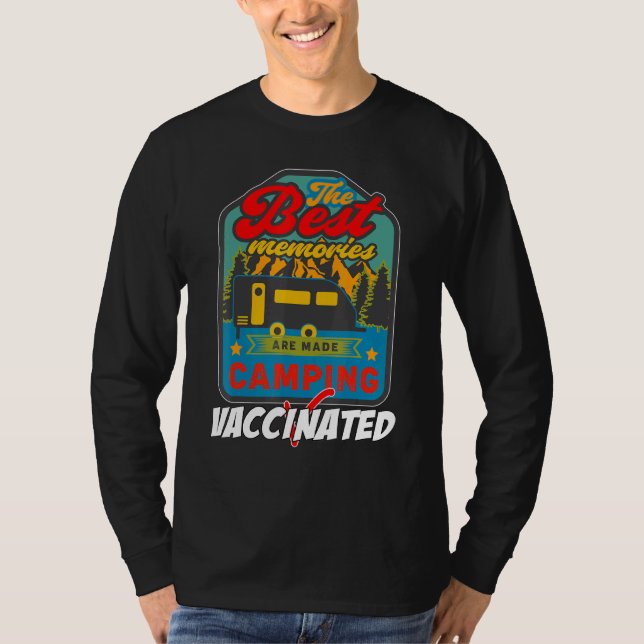 Camping Retro Travel Trailer Outdoor Caravan Pluss T-Shirt (Front)