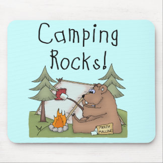 Camping Rocks Mouse Pad