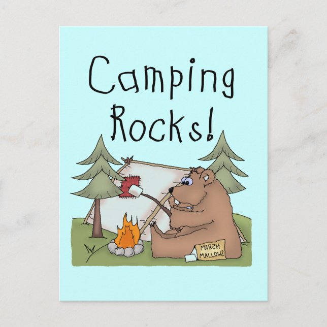 Camping Rocks Postcard (Front)