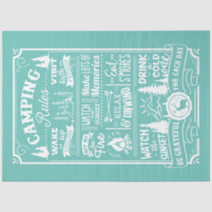 Camping Rules Tissue Paper