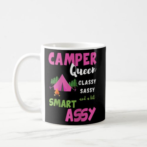 Camping Rv Camper Queen Women Classy Sassy Smart A Coffee Mug