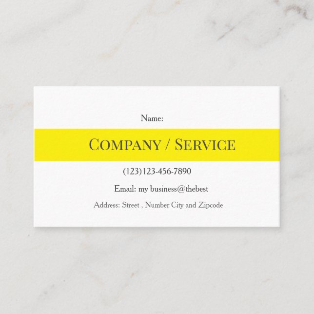 camping services editable card (Front)