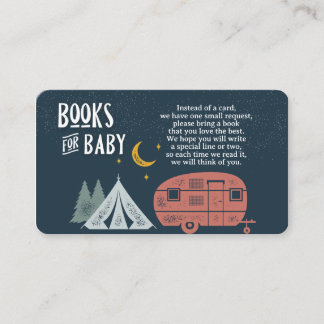 Camping Shower Books for Baby Enclosure Card