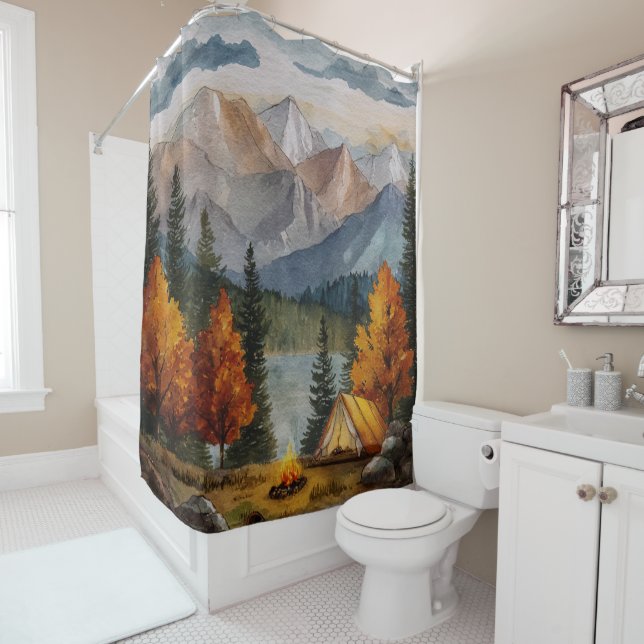 Camping Shower Curtain (In Situ)