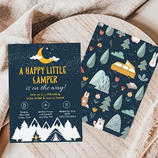 Camping Shower Invitation