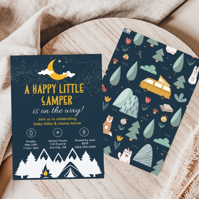 Camping Shower Invitation (Creator Uploaded)