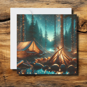 Camping Site with Pretty Lights