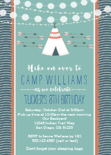 boys sleepover birthday invitations zazzle