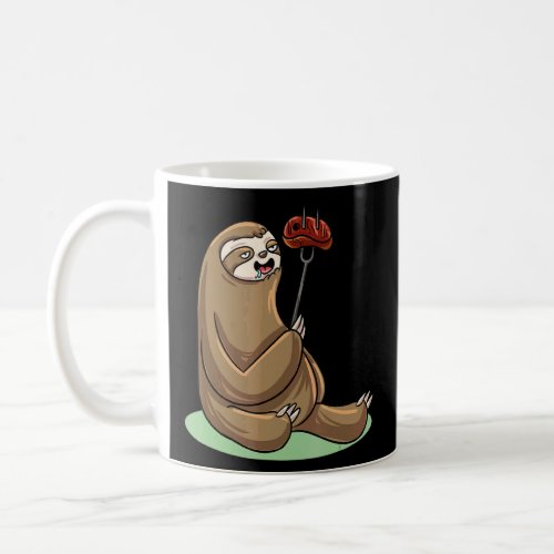 Camping Sloth Meat  Coffee Mug