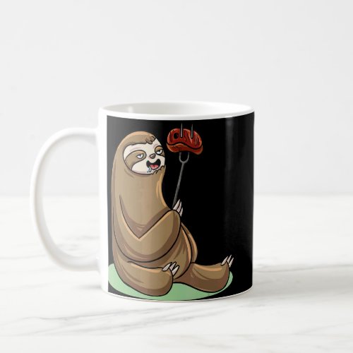 Camping Sloth Meat  Coffee Mug