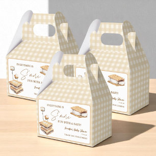 Camping S'more Fun Baby Shower Favor Boxes