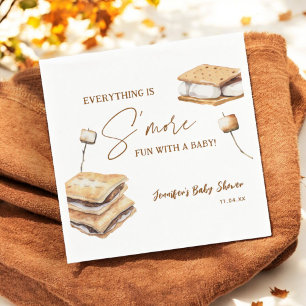Camping Smore Fun Baby Shower Napkins