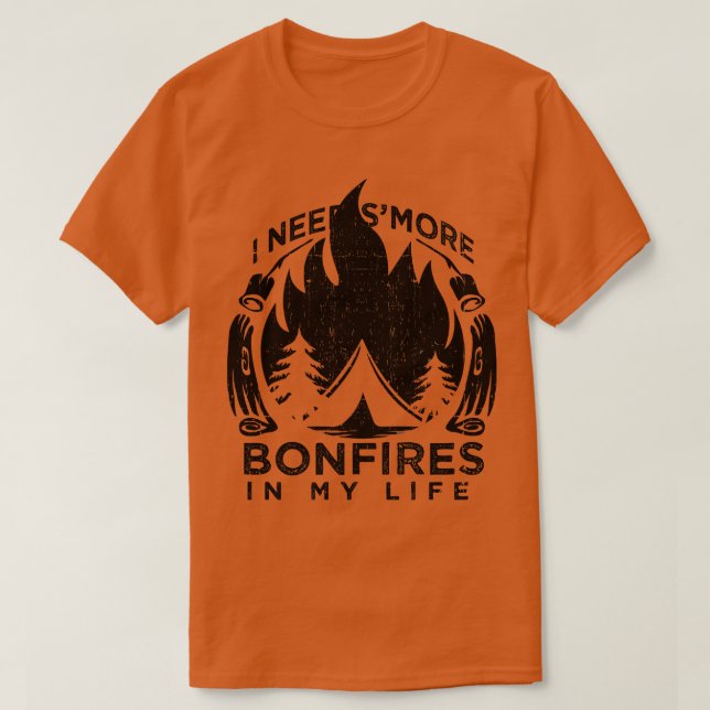 Camping Smores Gift T-Shirt (Design Front)