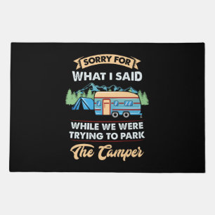 Camping - Sorry For What I Said Doormat