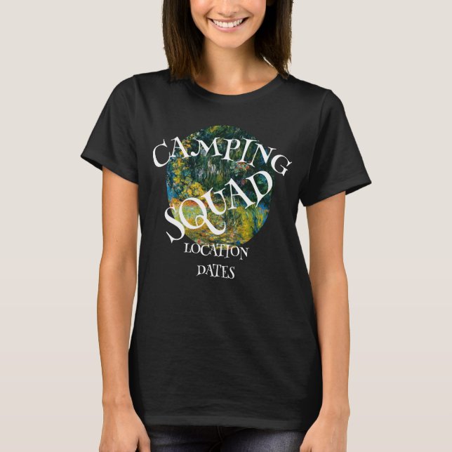 CAMPING SQUAD 2030 2031 2032 2033 2034 2035 2039 T-Shirt (Front)
