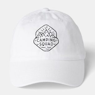 Camping squad matching summer camp hat