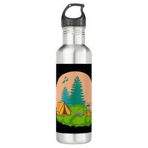 camping stainless steel water bottle