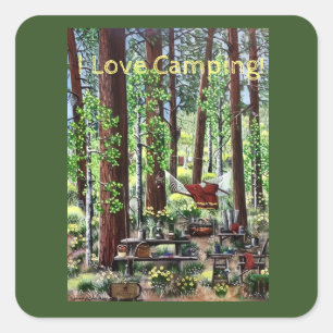 Camping Sticker