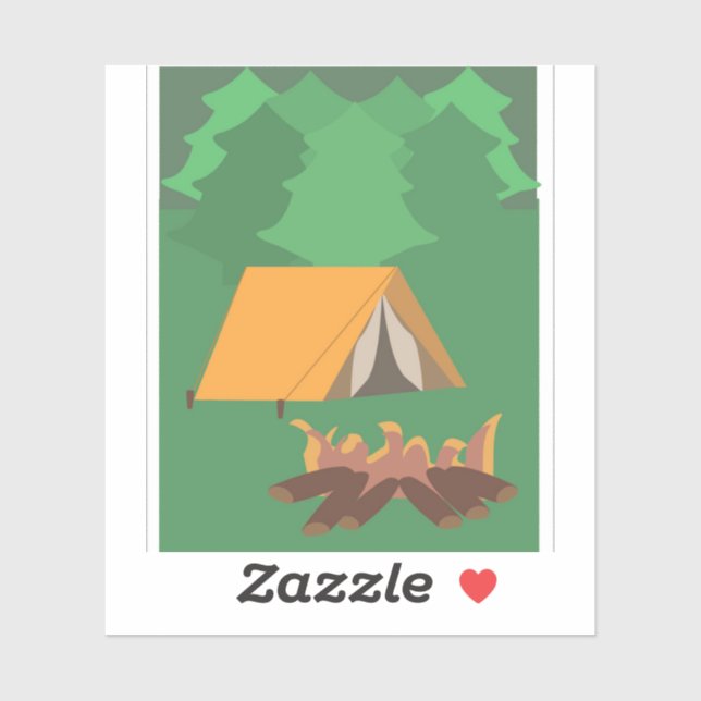 Camping Sticker (Sheet)