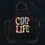 Camping Summer Girls Camp Life Tie-Die Retro  Apron<br><div class="desc">Camping Summer Girls Camp Life Tie-Die Retro</div>