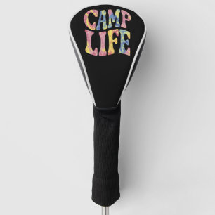 Camping Summer Girls Camp Life Tie-Die Retro Golf Head Cover