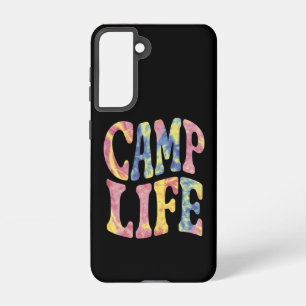 Camping Summer Girls Camp Life Tie-Die Retro  Samsung Galaxy S21 Case