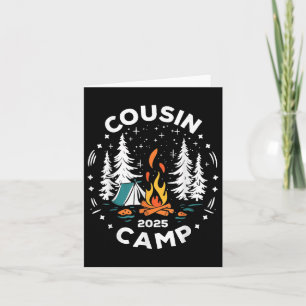 Camping Summer Vacation Crew Cousin Camp 2025 Card